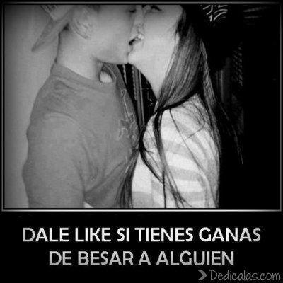 Con ganas de besar a alguien