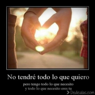 a tu lado tengo todo lo que necesito