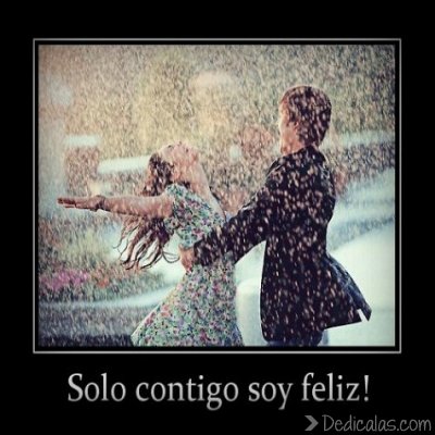 solo contigo soy feliz