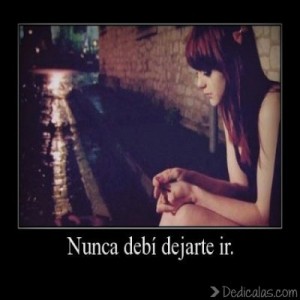 nunca debi dejarte ir