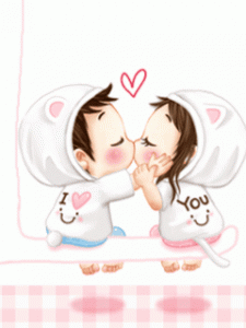 gif de amor beso