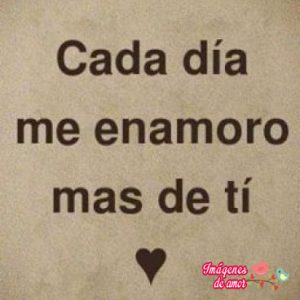 me enamoro cada dia
