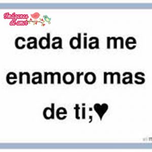 me enamoro cada dia de ti
